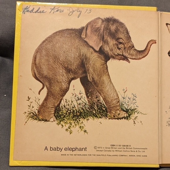Vintage Zoo Babies Board Book - Picture 2 of 5